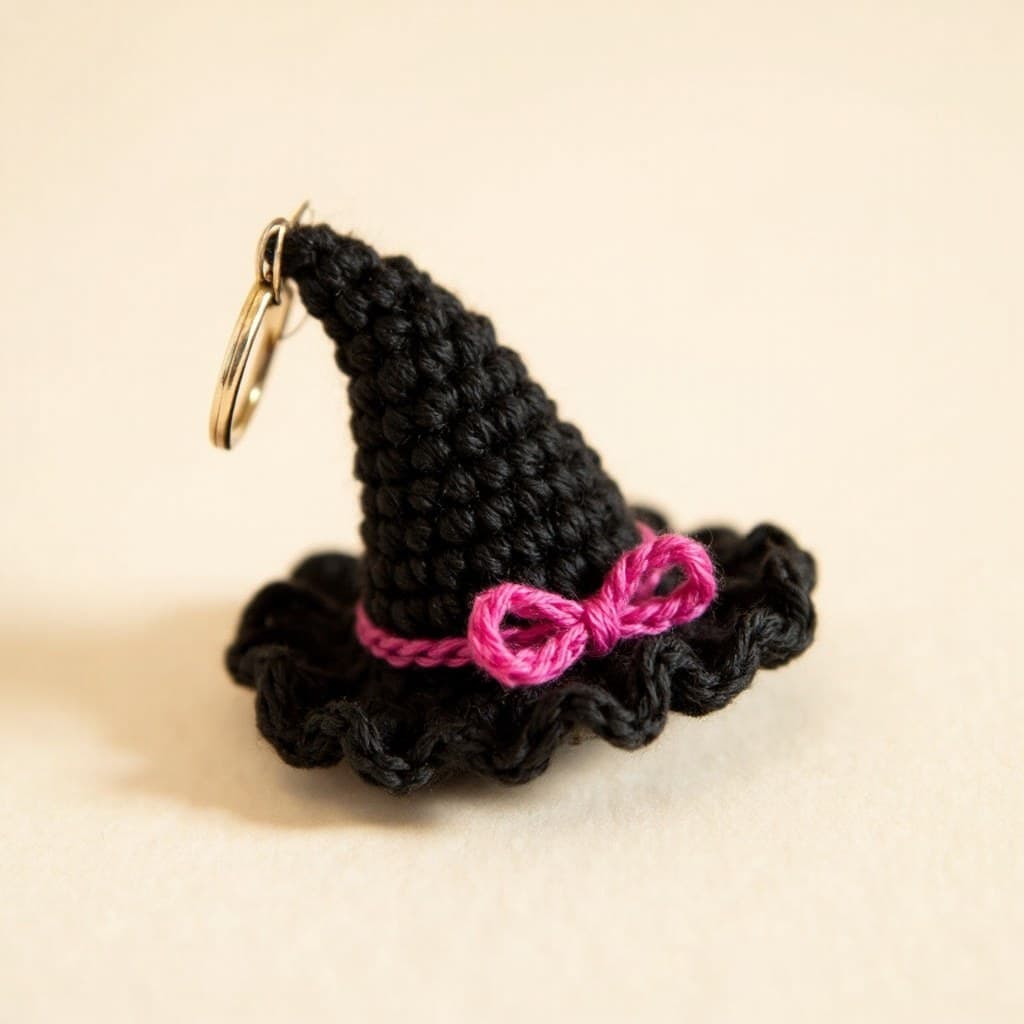 Black Witch Hat in black and hot pink