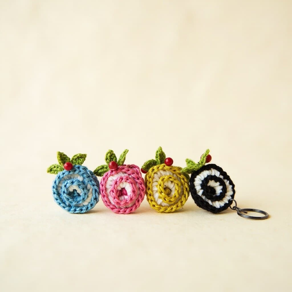 Cinnamon in blue, pink, yellow, green and black